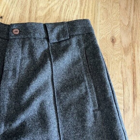 Vintage Eddie Bauer Wool Cashmere Pants Womens size 14 Grey gray stirrup Dressy - Picture 1 of 8